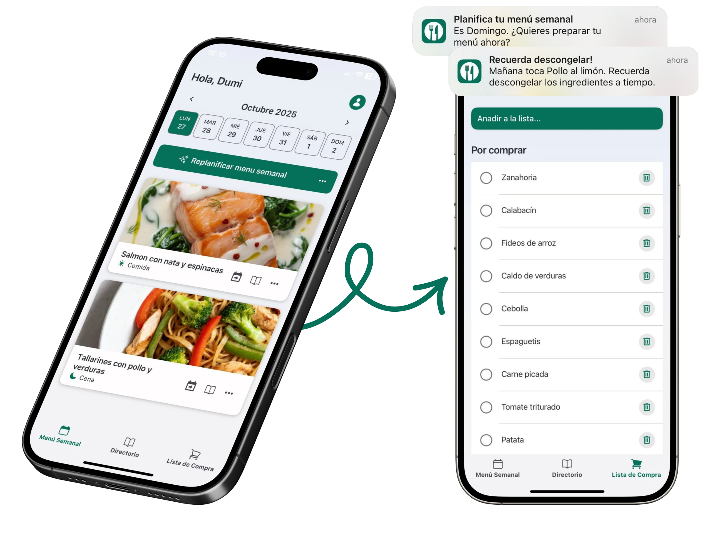 Vista previa de la app Mealer
